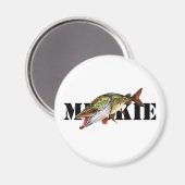 Muskie Magnet (Vorderseite/Rückseite)