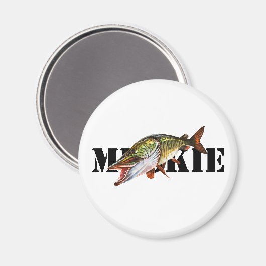 Muskie Magnet (Vorderseite/Rückseite)