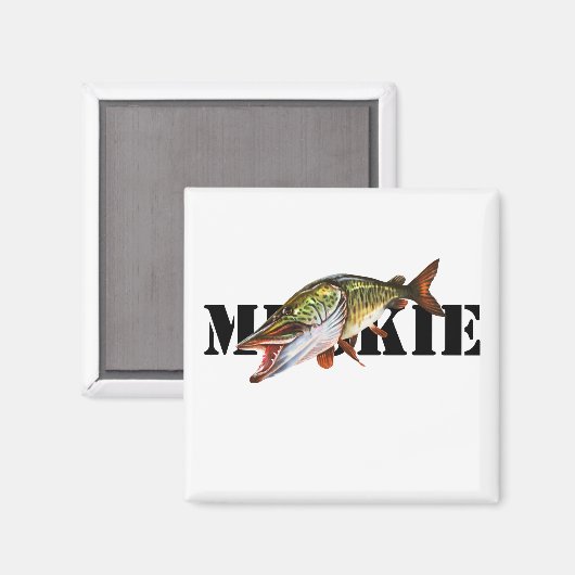 Muskie Magnet (Vorderseite/Rückseite)