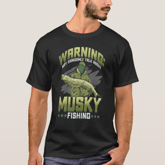 Muskie Musky Muskellunge Fisch Muskie Fischen T-Shirt (Vorderseite)