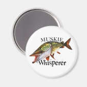 Muskie Whisperer Magnet (Vorderseite/Rückseite)