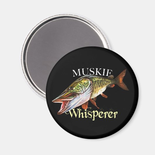 Muskie Whisperer Magnet (Vorderseite/Rückseite)