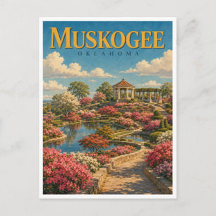 Muskogee Oklahoma Honor Heights GeoSaga Postkarte
