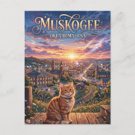 Muskogee, Oklahoma, USA USA Postkarte