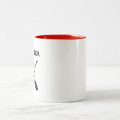 Muskoka Canada Crossed Paddle Oars Maple Leaf Zweifarbige Tasse (Mittel)