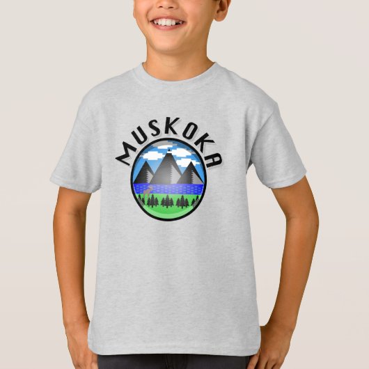 Muskoka Design (Version 2) - Kids' Basic T - Shirt (Vorderseite)