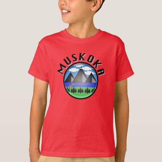 Muskoka Design (Version 2) - Kids' Basic T - Shirt (Vorderseite)