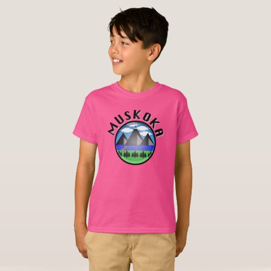 Muskoka Design (Version 2) - Kids' Basic T - Shirt (Vorne ganz)