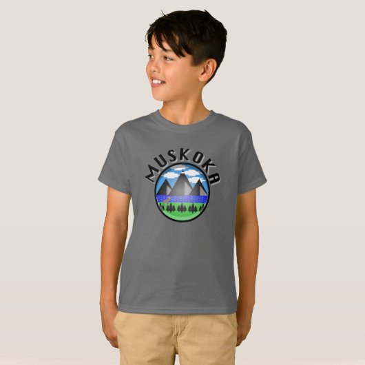 Muskoka Design (Version 2) - Kids' Basic T - Shirt (Vorne ganz)
