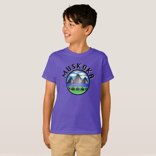 Muskoka Design (Version 2) - Kids' Basic T - Shirt (Vorne ganz)