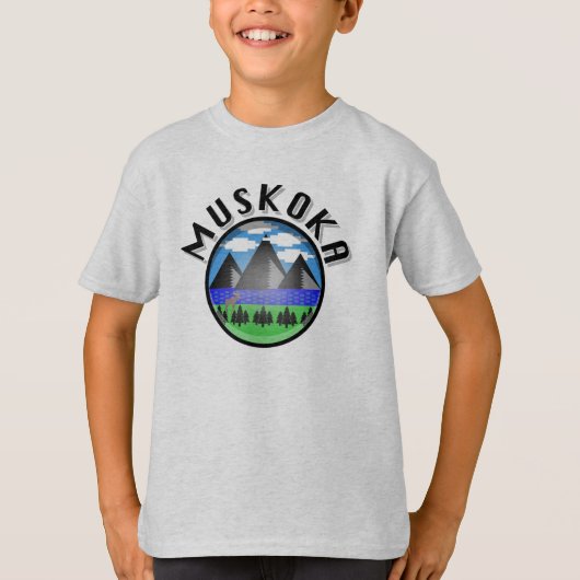 Muskoka Design (Version 2) - Kids' Basic T - Shirt (Vorderseite)