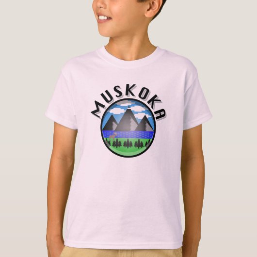 Muskoka Design (Version 2) - Kids' Basic T - Shirt (Vorderseite)