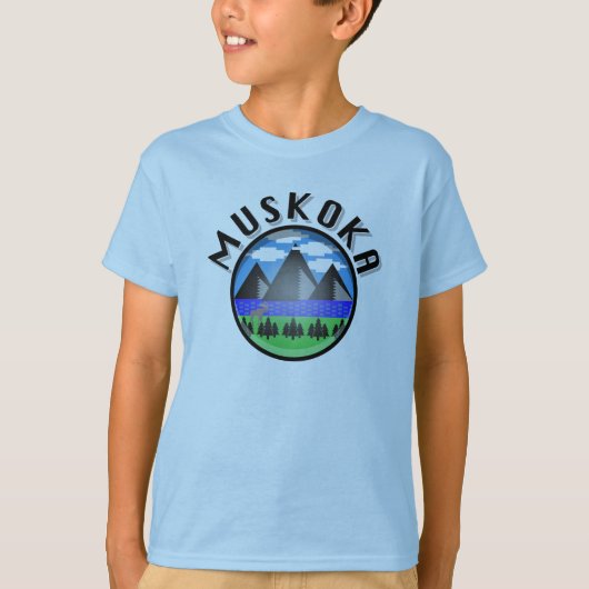 Muskoka Design (Version 2) - Kids' Basic T - Shirt (Vorderseite)