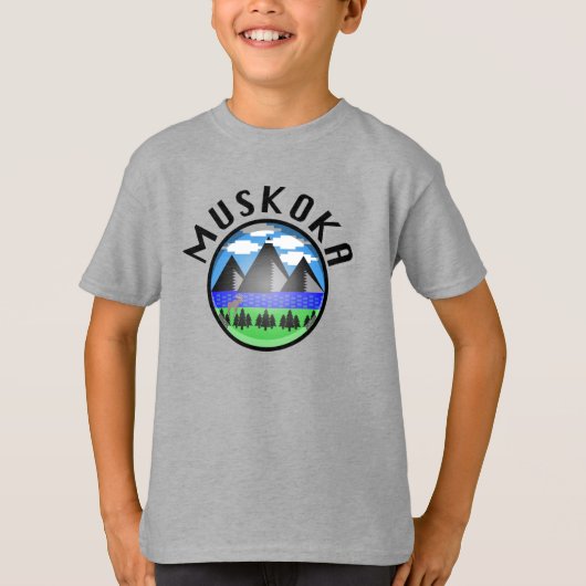 Muskoka Design (Version 2) - Kids' Basic T - Shirt (Vorderseite)