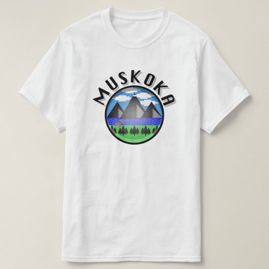 Muskoka Design (Version 2) - Männerwert-T - Shirt (Design vorne)