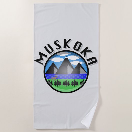 Muskoka Design (Version 2) - Strandtuch (Vorderseite)