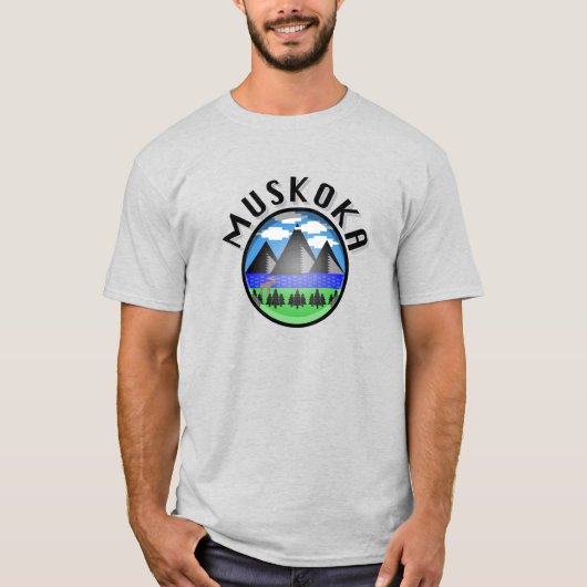 Muskoka Design (Version 2) - T - Shirt für Männer (Vorderseite)