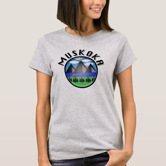 Muskoka Design (Version 2) - Women's Basic T - Shi T-Shirt (Vorderseite)
