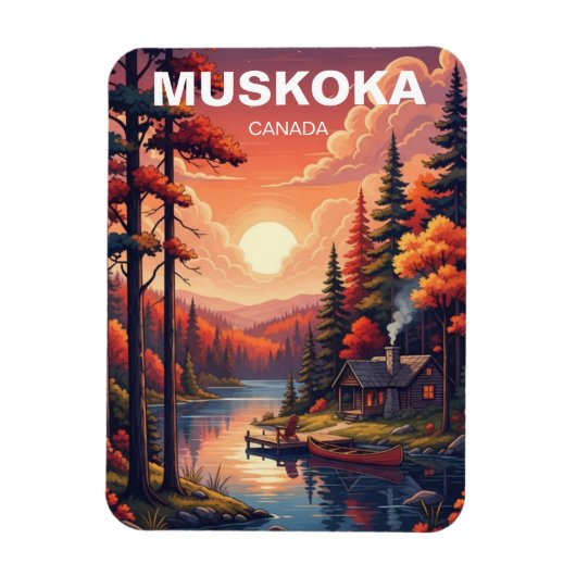 Muskoka Ontario Kanada Magnet (Vertikal)
