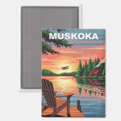 Muskoka Ontario Kanada Magnet (Vorderseite/Rückseite)