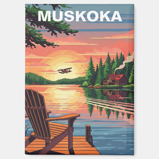 Muskoka Ontario Kanada Magnet (Vorderseite)