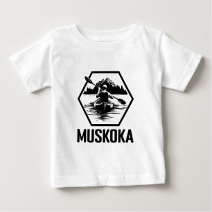 Muskoka Ontario Kayaker - Baby Fine Jersey T - Shi Baby T-shirt