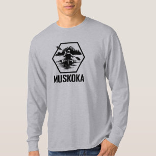 Muskoka Ontario Kayaker - Basic Long Sleeve T-Shir T-Shirt
