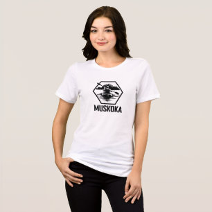 Muskoka Ontario Kayaker - Bella+Leinwand Frauentri Tri-Blend Shirt