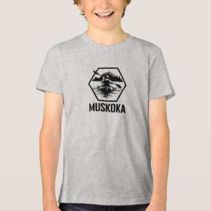 Muskoka Ontario Kayaker - Bella+Leinwand Youth Tri Tri-Blend Shirt