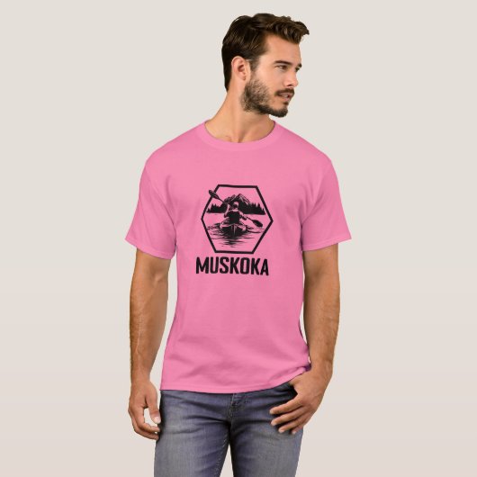 Muskoka Ontario Kayaker - T - Shirt für Männer (Vorne ganz)