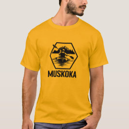 Muskoka Ontario Kayaker - T - Shirt für Männer