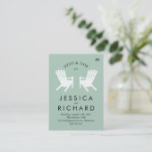 Muskoka Stuhl-Hirsch und Damhirschkuh etikettieren Visitenkarte (Stehend Vorderseite)