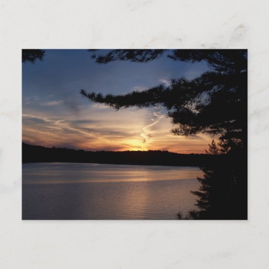 Muskoka Sunset Postkarte (Vorderseite)