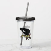 Muskovy Duck and Adorable Duckling Acryltrinkbecher (Rückseite)
