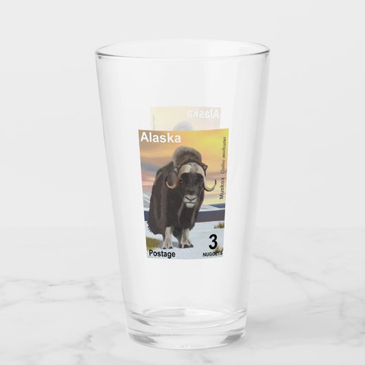 Muskox - Alaska Postage Glas (Vorderseite)