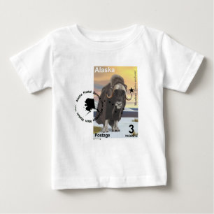Muskox Briefmarke Souvenir Baby T-shirt