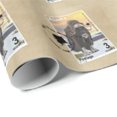Muskox Briefmarke Souvenir Geschenkpapier (Rolleneckpunkt)