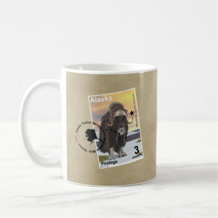 Muskox Briefmarke Souvenir Kaffeetasse