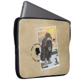 Muskox Briefmarke Souvenir Laptopschutzhülle (Vorne Rechts)