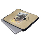 Muskox Briefmarke Souvenir Laptopschutzhülle (Vorne Knopf)