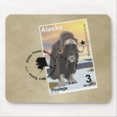Muskox Briefmarke Souvenir Mousepad (Vorne)