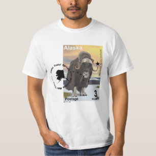 Muskox Briefmarke Souvenir T-Shirt