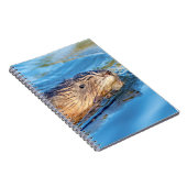 Muskrat in Vassar Farms Ökologische Reserve Notizblock (Rechte Seite)