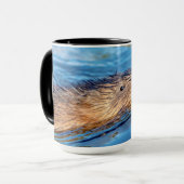 Muskrat in Vassar Farms Ökologische Reserve Tasse (Vorderseite Links)