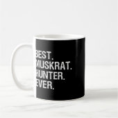 Muskrat Jagdgeschenk - Der sonnige beste Jäger Kaffeetasse (Links)