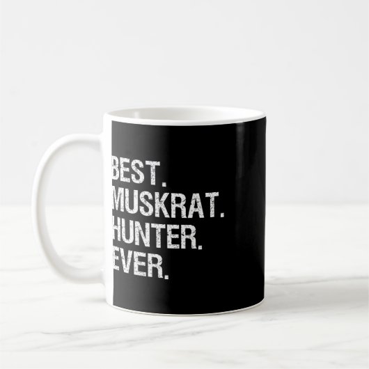 Muskrat Jagdgeschenk - Der sonnige beste Jäger Kaffeetasse (Links)