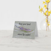 Muskrat Karte (Gelbe Blume)