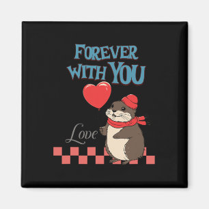 Muskrat Liebe für immer mit dir Magnet