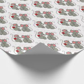 Muskrat Liebe Gift Wrap Geschenkpapier (Ecke)