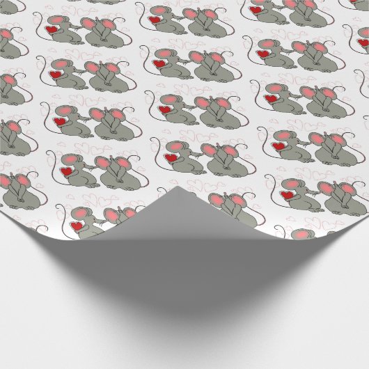 Muskrat Liebe Gift Wrap Geschenkpapier (Ecke)